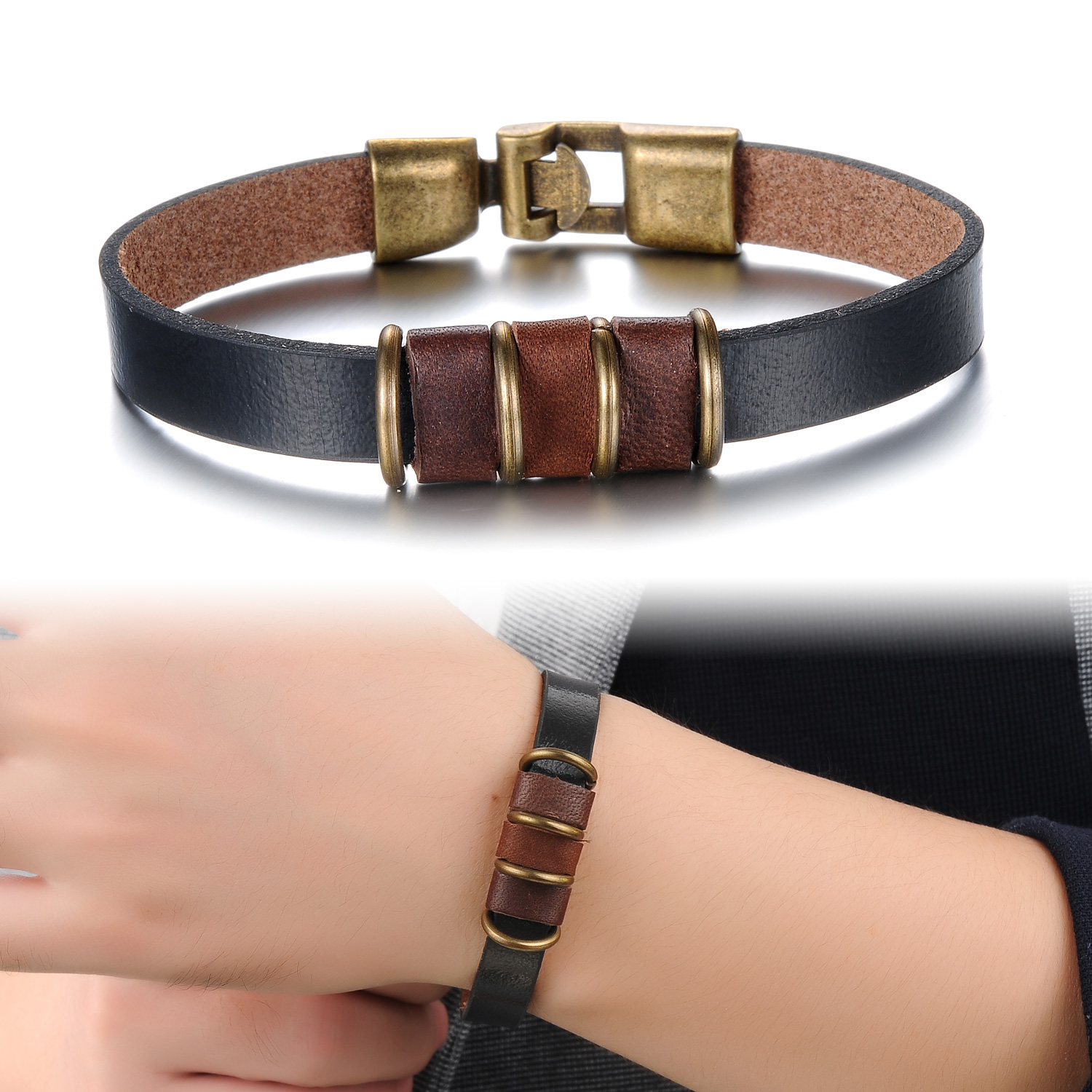 Men Jewelry Leather… - image