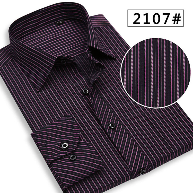 Wholesale-Free Shipping Spring&Autumn Men shirts Middle aged Men'sshirt Long sleeve Business gentleman shirt Ten colors 37