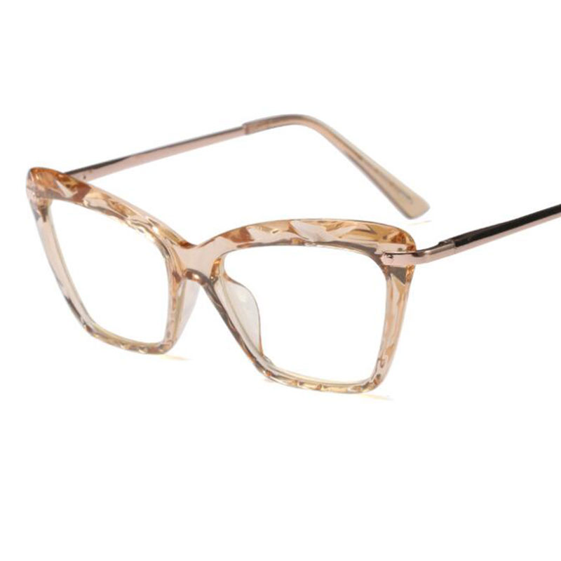 New Cat Eye Transparent Women039s Glasses Spectacles Clear Frame Female Eyeglass Frame Fashion Myopia Nerd Glasses Lens