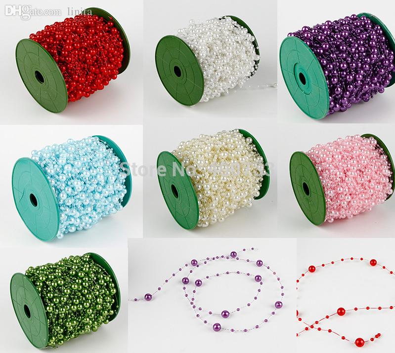 Wholesale-60M 1 Roll 8mm Pearls Bead Garland Chain Wedding Decorations Center Candle Crafting DIY Favor
Wholesale-60M 1 Roll 8mm Pearls Bead Garland Chain Wedding Decorations Center Candle Crafting DIY Favor
