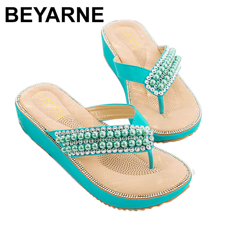 BEYARNE Slippers house woman summer fashion thongs woman sandalias mujer platform women shoes pearl beach sandalia feminina, Black
BEYARNE Slippers house woman summer fashion thongs woman sandalias mujer platform women shoes pearl beach sandalia feminina, Black