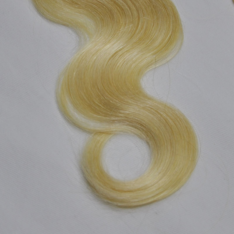 8-30inch Grade 10A 4pcs 100g 100% human hair brazillian body wave 613# bundles Blonde color virgin remy hair weft