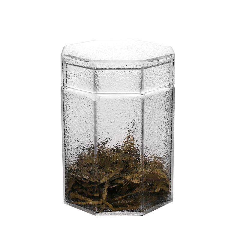 Japanese Hammer Glass Household Storage Tank container storage container kitchen
