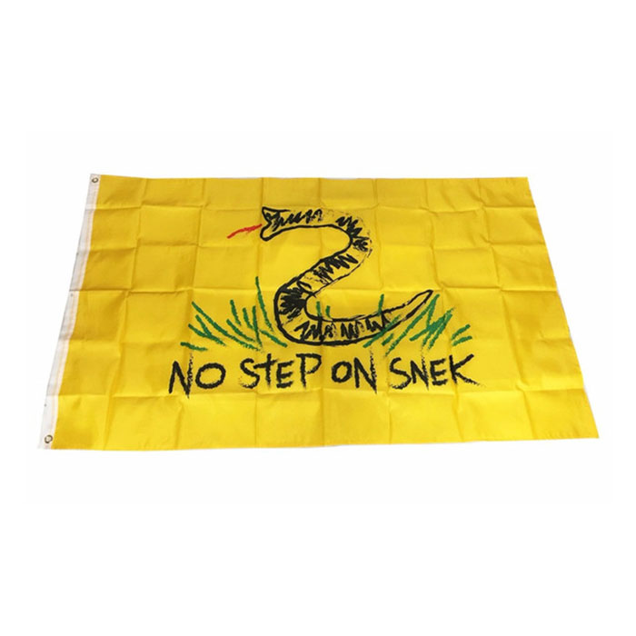 3X5 Custom No Step On Snek Flags Banners National Hanging Flying 150x90cm Advertising Outdoor Indoor Usage
3X5 Custom No Step On Snek Flags Banners National Hanging Flying 150x90cm Advertising Outdoor Indoor Usage