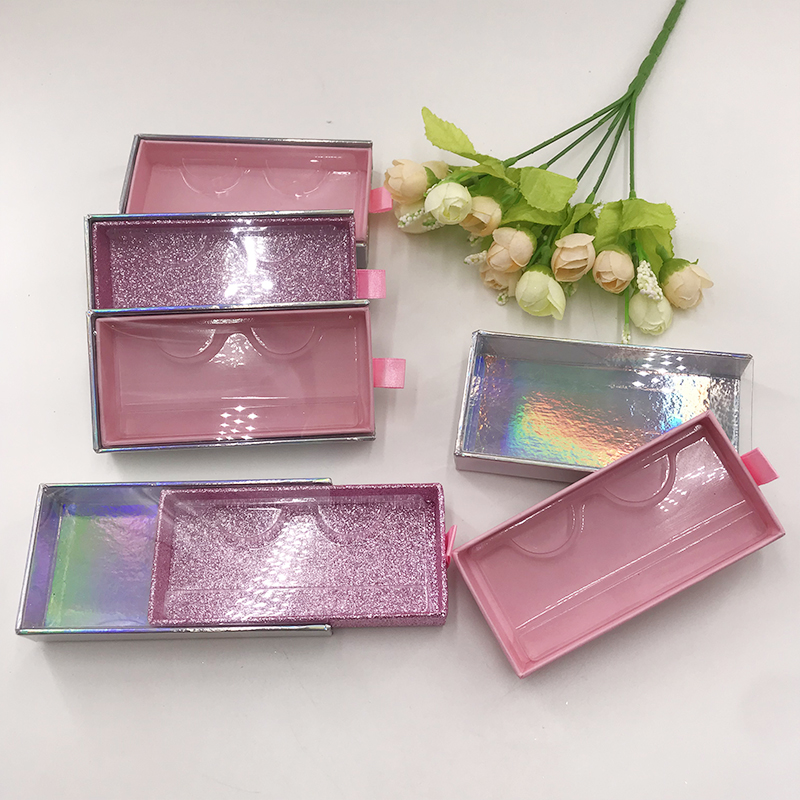 Empty Slide Drawer Lashes Boxes Glitter Smooth Pink with Holographic Eyelash Packaging for 5D Mink Lash
Empty Slide Drawer Lashes Boxes Glitter Smooth Pink with Holographic Eyelash Packaging for 5D Mink Lash