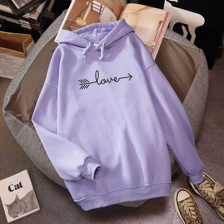 Women Clothing Kpop Oversized Sweatshirt for Harajuku Love Arrow Printed Hoodies Long Sleeve Thick Female Pullover Coat Tops, White
Women Clothing Kpop Oversized Sweatshirt for Harajuku Love Arrow Printed Hoodies Long Sleeve Thick Female Pullover Coat Tops, White