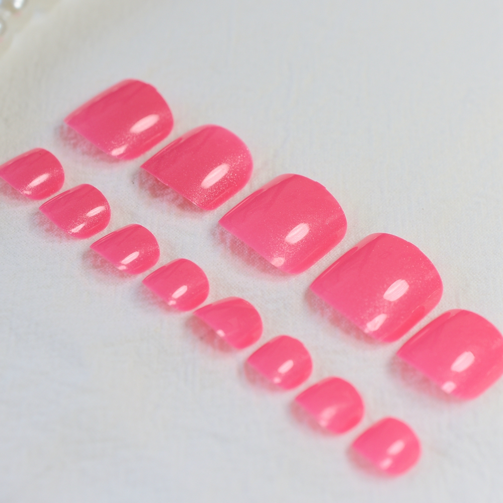 Fashion Toenails Shimmer Watermelon Red False Toe Nails Acrylic French Short Full Fake Nails for Toes 24pcs, White
Fashion Toenails Shimmer Watermelon Red False Toe Nails Acrylic French Short Full Fake Nails for Toes 24pcs, White