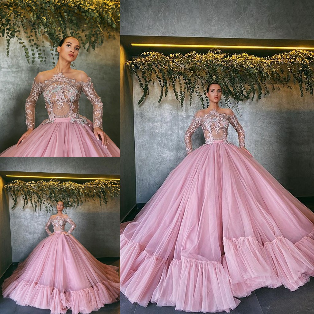 Puffy Ball Gown Quinceanera Dresses Off Shoulder Long Sleeve Lace Appliques Prom Dress Illusion Tulle Quinceanera Gowns, Chocolate
Puffy Ball Gown Quinceanera Dresses Off Shoulder Long Sleeve Lace Appliques Prom Dress Illusion Tulle Quinceanera Gowns, Chocolate