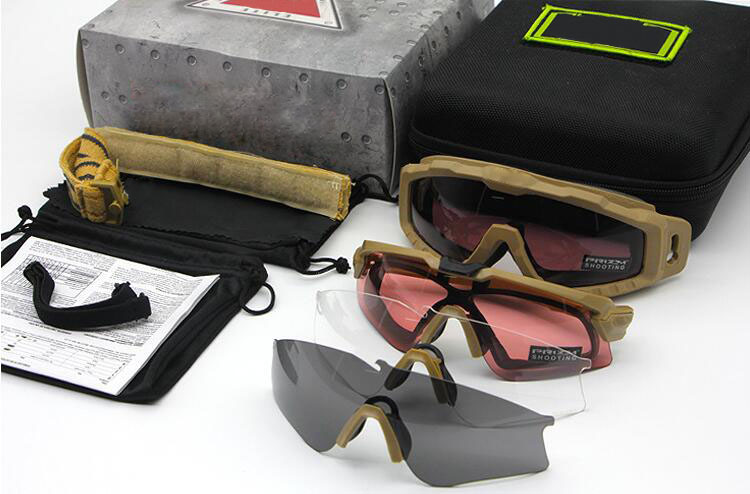 Luxary-Shooting Fan Explosion-Proof Goggles Tactical Goggles Sunglasses Polarized Shooting Glasses Combo Set 4 Pairs Lens With Case Box, White;black
Luxary-Shooting Fan Explosion-Proof Goggles Tactical Goggles Sunglasses Polarized Shooting Glasses Combo Set 4 Pairs Lens With Case Box, White;black