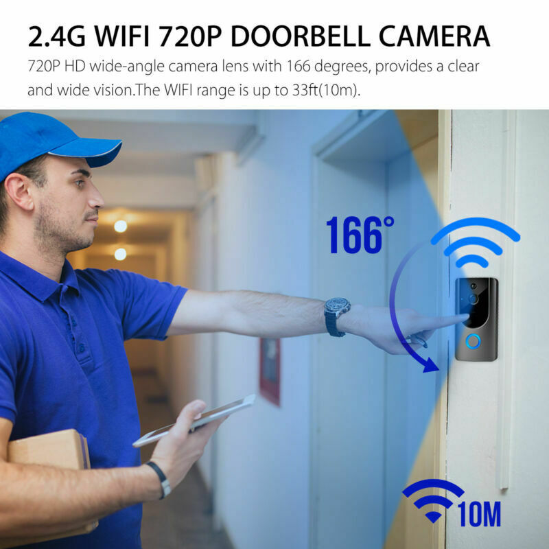 Smart IP Intercom WIFI Video Phone DoorBells WIFI Camera For Apartments IR Alarm Wireless Security Doorbell