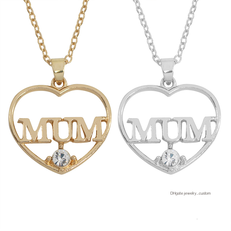 Fashion Heart Hollow Mum Crystal Pendant Necklace Women Everlasting Love Mother Mom Gold Silver Jewelry For Mother'day Gifts
Fashion Heart Hollow Mum Crystal Pendant Necklace Women Everlasting Love Mother Mom Gold Silver Jewelry For Mother'day Gifts