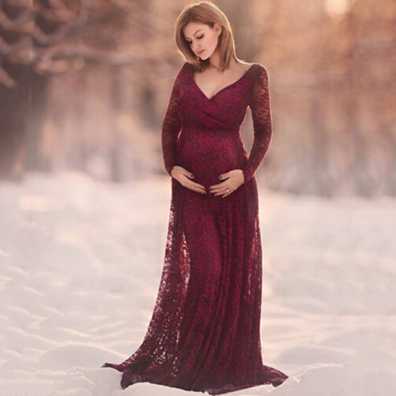 Maternity Dress Maternity Photography Props Red Lace Maxi Dress Elegant Pregnancy Photo Shoot Women Lace
Maternity Dress Maternity Photography Props Red Lace Maxi Dress Elegant Pregnancy Photo Shoot Women Lace