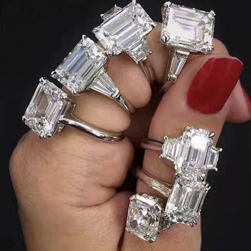 Sterg Sier Couple Rings: 2024 Topaz CZ Dia Wedding Engagement Set