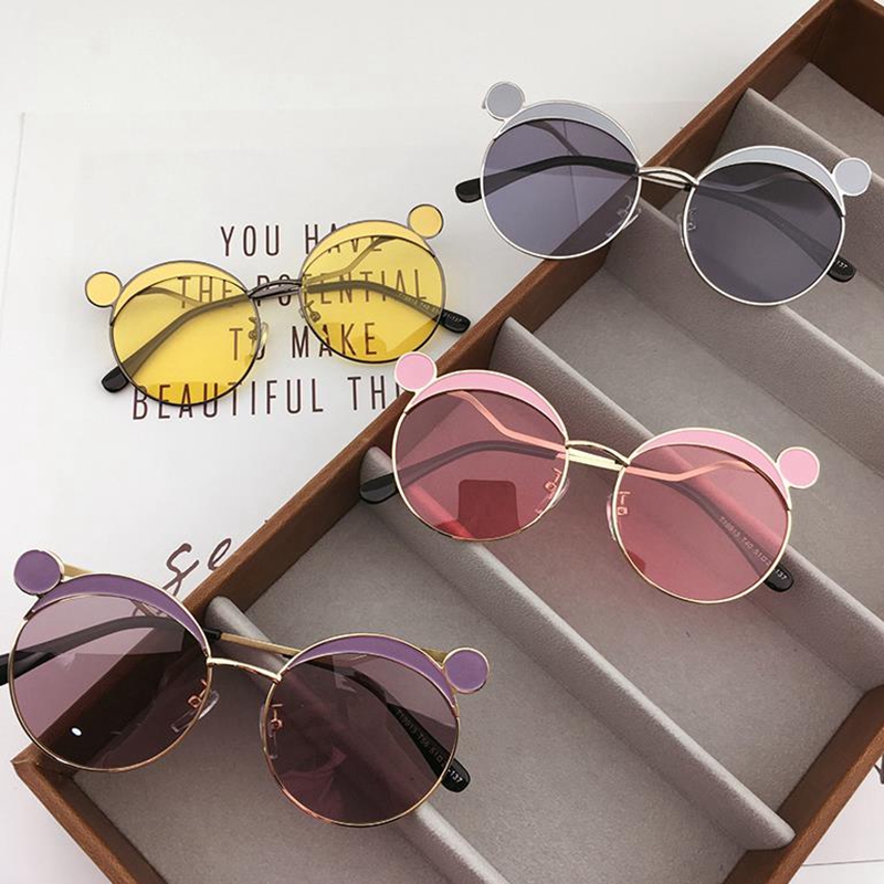 Kids Sunglasses Boys Fashion Sun Glasses Metal Frame Girls Eyeglasses UV400 Beach Children Eyewear Kid Gifts 6 Colors DW5302 Z260305