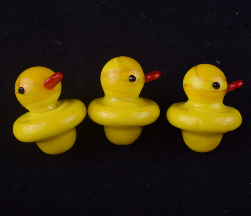 2020 Newest Cute Carb Caps Mini Colored Smoking Accessories UFO Duck Carb Caps For Quartz Banger Dry Herb Wax Dab Tools