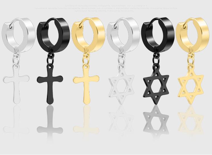 7 Colors earring Allergy Free Cross Ear Clasp Fashionable Titanium Punk Ear Studs Stainless Steel Earrings GB1586
7 Colors earring Allergy Free Cross Ear Clasp Fashionable Titanium Punk Ear Studs Stainless Steel Earrings GB1586