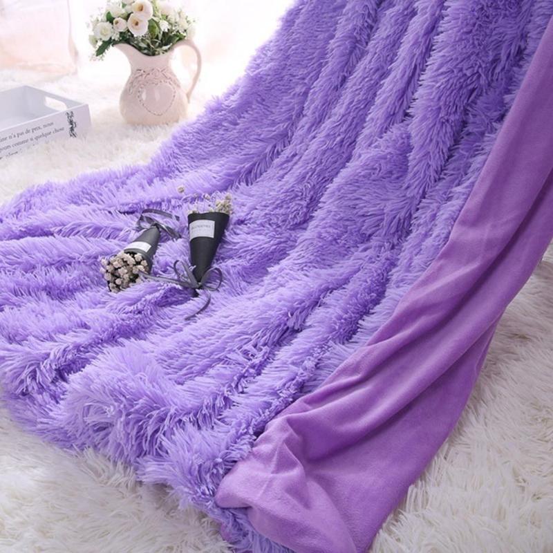 Polyester Bed Blanket Throw Blanket Super Soft Shaggy Bedding Christmas Gift Sofa Wedding Faux Fur Keep Warm Winter
Polyester Bed Blanket Throw Blanket Super Soft Shaggy Bedding Christmas Gift Sofa Wedding Faux Fur Keep Warm Winter