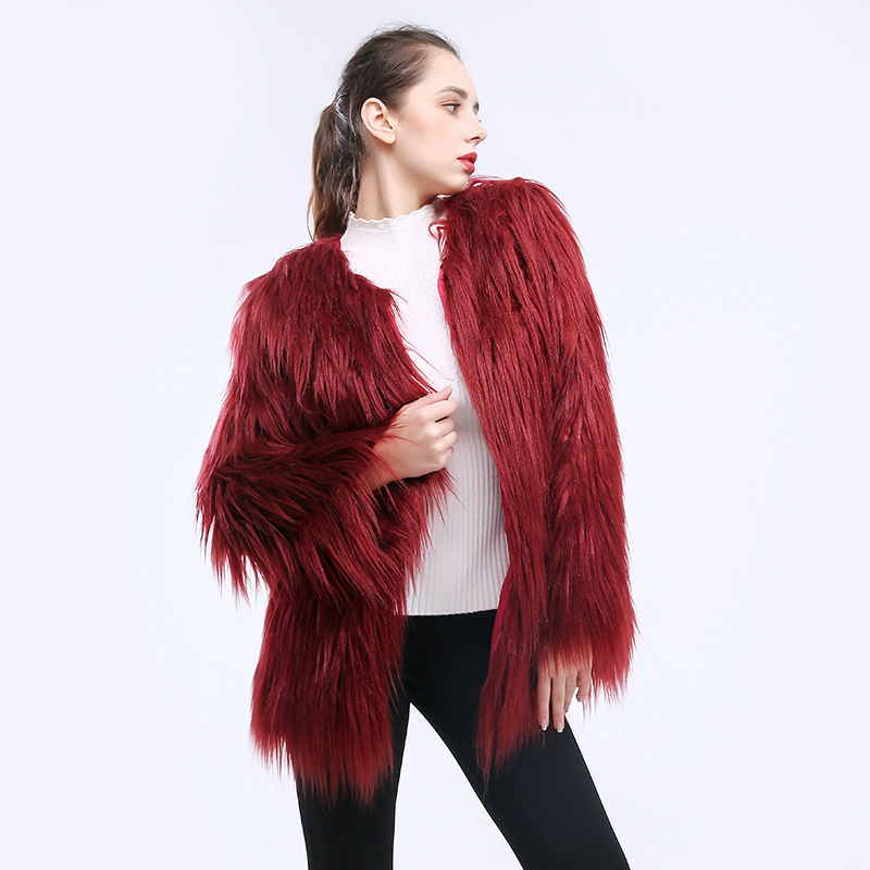Fashion Faux Fur Coat Woman Long Hair Overcoat Winter Wine Red Furry Coat Elegant Plus Size Xxxl Girls Fluffy Jacket Streetwear, White
Fashion Faux Fur Coat Woman Long Hair Overcoat Winter Wine Red Furry Coat Elegant Plus Size Xxxl Girls Fluffy Jacket Streetwear, White