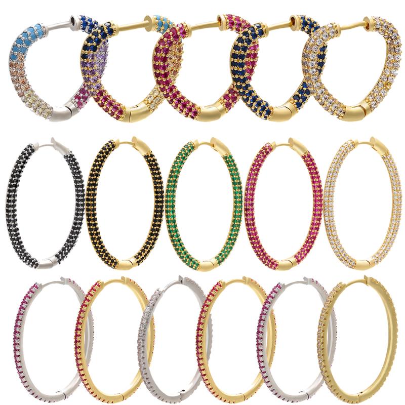 Hoop & Huggie ZHUKOU 1piece Elegant CZ Crystal Heart/oval Small Earrings For Women Classic Multicolor Earring Hoops Party Model:VE158
Hoop & Huggie ZHUKOU 1piece Elegant CZ Crystal Heart/oval Small Earrings For Women Classic Multicolor Earring Hoops Party Model:VE158