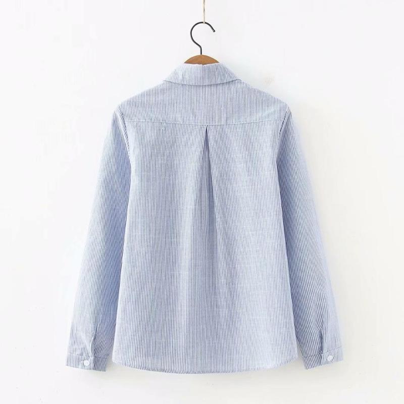 Blusa listrada Feminina Outono manga Longa Estrela bordado Camisa casual dos Desenhos animados algodão Senhora topos blusa Femin, 2 s
Blusa listrada Feminina Outono manga Longa Estrela bordado Camisa casual dos Desenhos animados algodão Senhora topos blusa Femin, 2 s