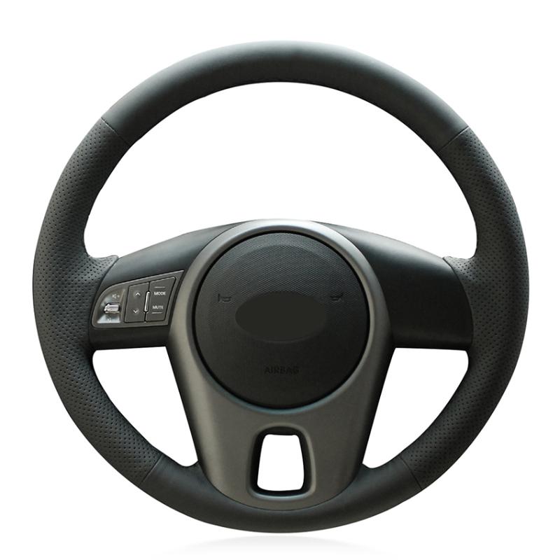 Hand Sew Black Genuine Leather Car Steering Wheel Cover for Kia Forte 2009-2014 Soul 2010-2013 Rio 2009-2011
Hand Sew Black Genuine Leather Car Steering Wheel Cover for Kia Forte 2009-2014 Soul 2010-2013 Rio 2009-2011