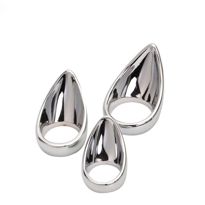 Cock Ring Thick Stainless Steel Penis Rings Cockring Delay Ejaculation Adult Sex Masturbator Ring For Men