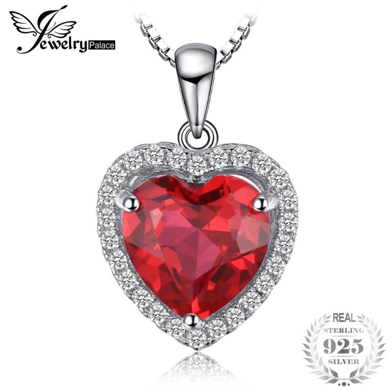 JewelryPalace 3.9ct Created Red Ruby Love Forever Halo Heart Pendant Necklaces For Women Real 925 Sterling Silver 45cm Box Chain
JewelryPalace 3.9ct Created Red Ruby Love Forever Halo Heart Pendant Necklaces For Women Real 925 Sterling Silver 45cm Box Chain