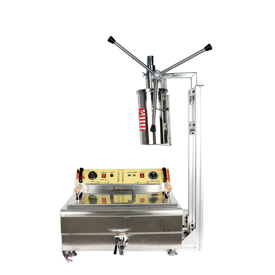 Commercial 5L manual churros machine with 30L fryer churros making machine manual churros maker machine popular Spanish snack equipment
Commercial 5L manual churros machine with 30L fryer churros making machine manual churros maker machine popular Spanish snack equipment