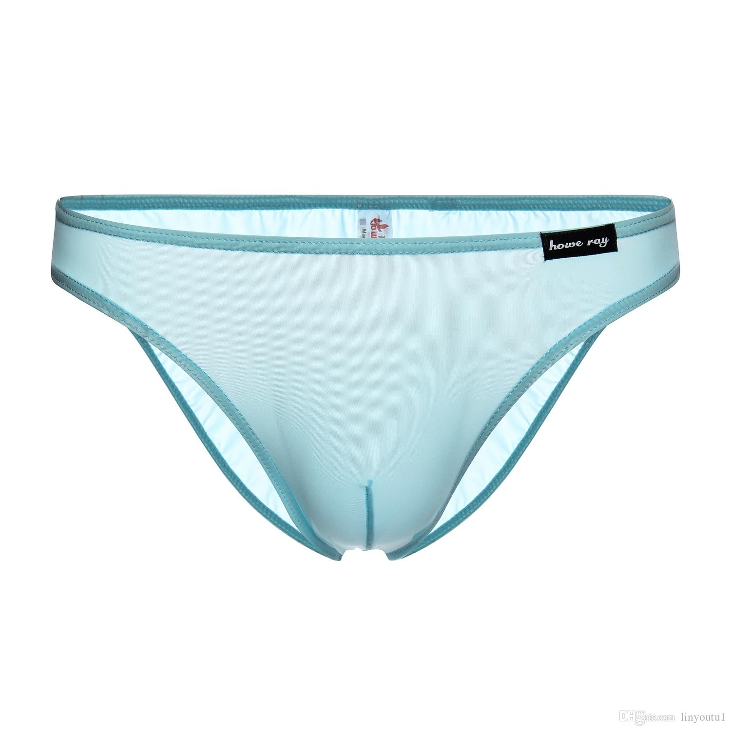 2020 BRAVE PERSON Men's Underwear Ice Silk Seamless Men's Briefs Solid Color Thin Low waist Sexy Men Underwear Briefs New