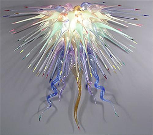 Modern Glass Flower Ceiling Lamp LED Flush Mount Ceiling Chandelier Lights Fixture Home Lamps for Living Room Bedroom Kitchen