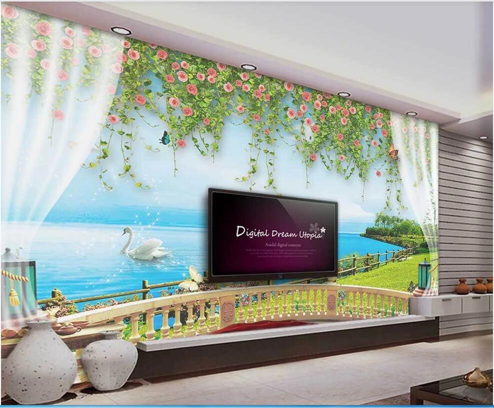 WDBH 3d wallpaper custom photo Rose vines, sunny courtyard, stylish background wall outside the window home decor wallpaper for walls, Non-woven wallpaper
WDBH 3d wallpaper custom photo Rose vines, sunny courtyard, stylish background wall outside the window home decor wallpaper for walls, Non-woven wallpaper