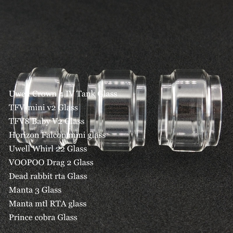 Fat Replacement Bulb Glass Tube for Crown 4 IV Whirl 22 TFV-mini v2 TFV8 Baby V2 Falcon mini Drag 2 Manta 3 MTL RTA Prince Cobra
Fat Replacement Bulb Glass Tube for Crown 4 IV Whirl 22 TFV-mini v2 TFV8 Baby V2 Falcon mini Drag 2 Manta 3 MTL RTA Prince Cobra