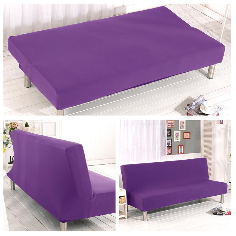 sofa covers for living room Solid Color All-inclusive Folding Stretch Sofa Bed Cover Protector Slipcover without Armrests