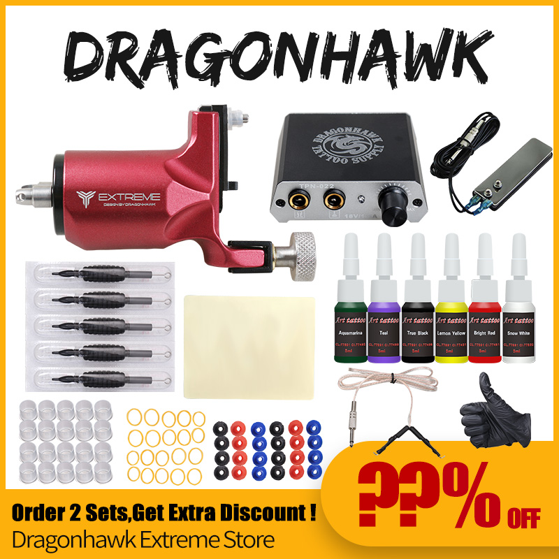 Tattoo Kit 6 Colors Tattoo Ink Sets Machines Set Black Power Supply Needles Permanent Make Up Professional Kit Set
Tattoo Kit 6 Colors Tattoo Ink Sets Machines Set Black Power Supply Needles Permanent Make Up Professional Kit Set