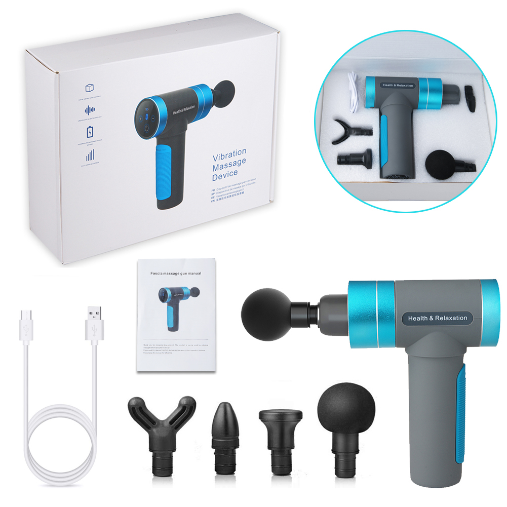 Muscle Massage Gun USB Charge 4 Heads 5 Speed LCD touch screen Massager Therapy Gun Exercising Muscle Pain Body Relaxation Drop shipping
Muscle Massage Gun USB Charge 4 Heads 5 Speed LCD touch screen Massager Therapy Gun Exercising Muscle Pain Body Relaxation Drop shipping