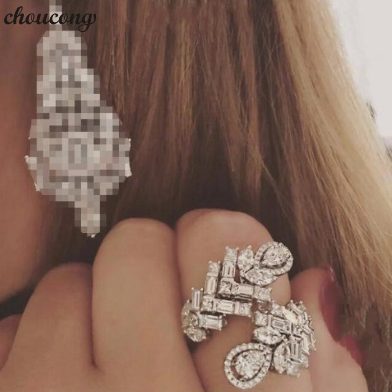 choucong Sizeable Handmade Flower Promise Ring 925 Sterling Silver Diamond cz Party Wedding Band Rings For Women Jewelry Gift
choucong Sizeable Handmade Flower Promise Ring 925 Sterling Silver Diamond cz Party Wedding Band Rings For Women Jewelry Gift