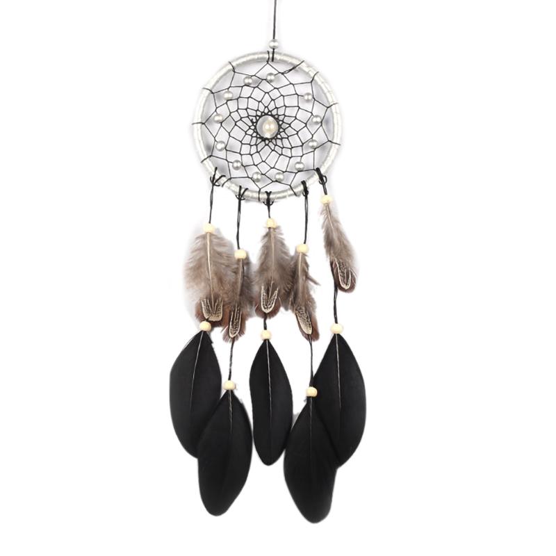 45 cm Handmade Dreamcatcher Black Feather Lace Dream Catcher Bead Hanging Decoration Ornament Gift For Car/Home Decor
45 cm Handmade Dreamcatcher Black Feather Lace Dream Catcher Bead Hanging Decoration Ornament Gift For Car/Home Decor