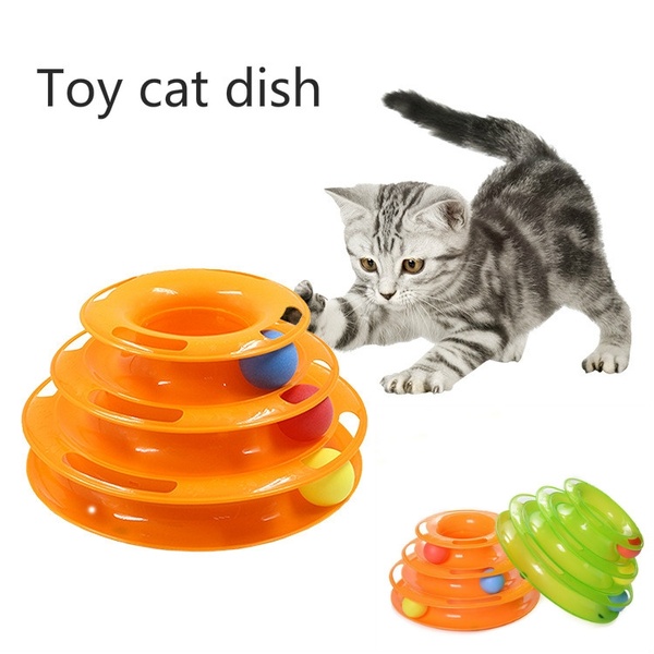 Pet Interactive Toy Cat Three-layer Turntable Pet Puzzle Fun Orbital Tower Playing Cat Toy Plate
Pet Interactive Toy Cat Three-layer Turntable Pet Puzzle Fun Orbital Tower Playing Cat Toy Plate