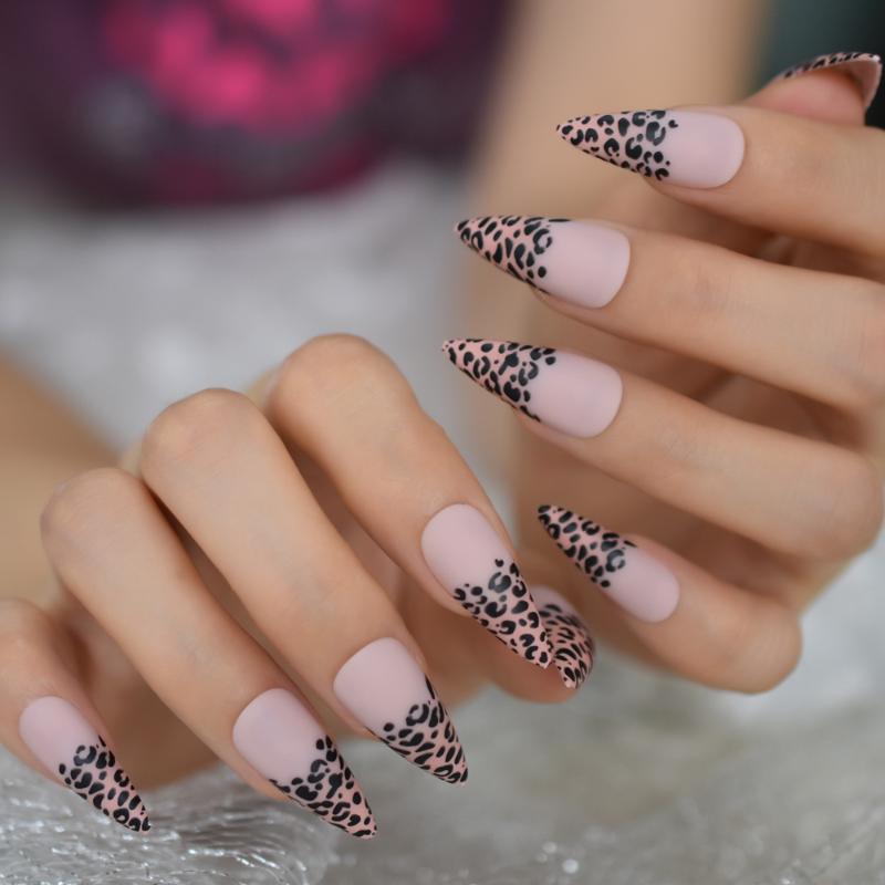Nude Pink Leopard Fake Nails Stiletto Moutain Pointed Pattern Nails Gorgeous Sculpted Nail Art Tips Long Size, L5608
Nude Pink Leopard Fake Nails Stiletto Moutain Pointed Pattern Nails Gorgeous Sculpted Nail Art Tips Long Size, L5608