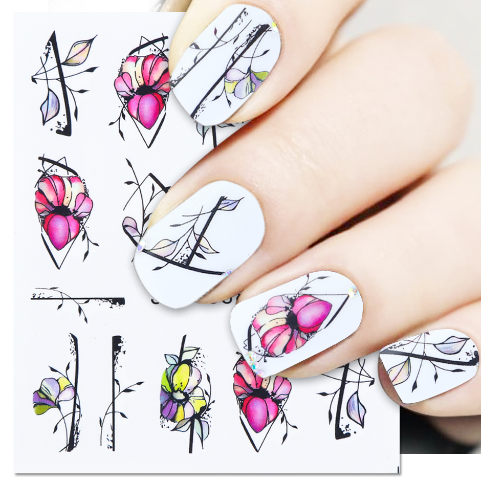 Multi Flowers Sticker on Nails Leaves Floral Dazzling Nail Art Decorations Water Decals Slider Manicure Design, Mixed style or remark for us
Multi Flowers Sticker on Nails Leaves Floral Dazzling Nail Art Decorations Water Decals Slider Manicure Design, Mixed style or remark for us