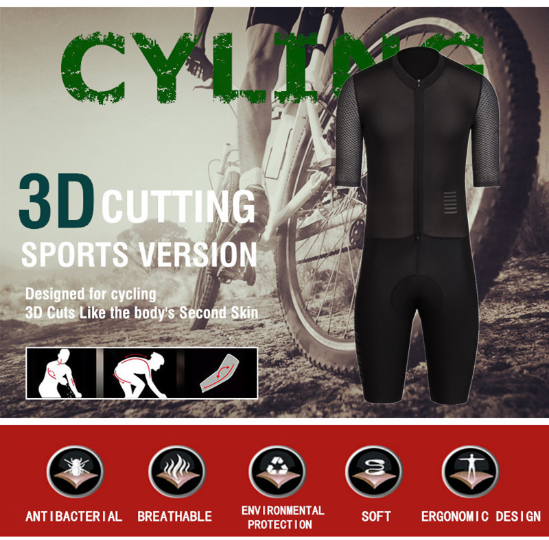 2020 Pro Cycling Skin Suit race fit triathlon Short sleeve jumpsuit speed suit mens triathlon clothes trisuit Road Mtb short set