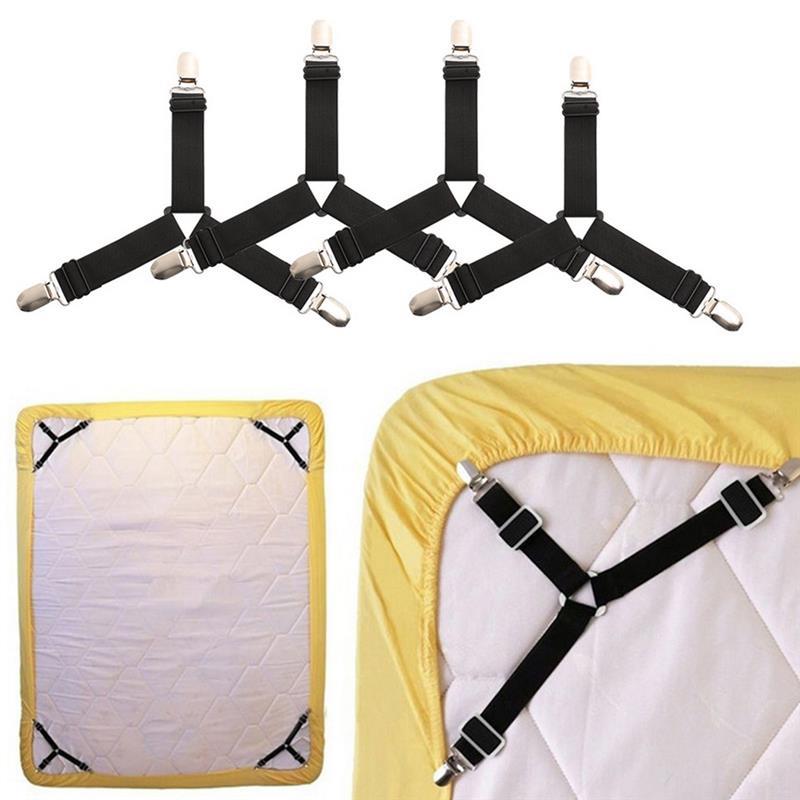 4pcs Bed Sheet Clip Mattress Fasteners Useful Elastic Cover Blankets Grippers Holder Fixing Slip-Resistant Belt Clip, White
4pcs Bed Sheet Clip Mattress Fasteners Useful Elastic Cover Blankets Grippers Holder Fixing Slip-Resistant Belt Clip, White