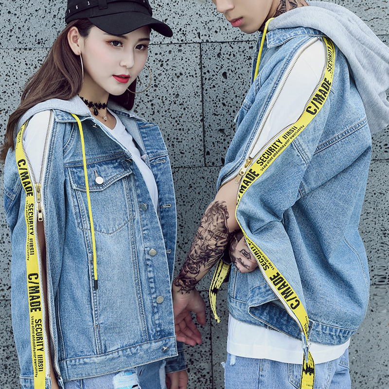 Winter Denim Jacket Women Bomber Jacket Light Blue Black Jeans Spliced Hit Color Letter Ribbons Streetwear Denim Coats
Winter Denim Jacket Women Bomber Jacket Light Blue Black Jeans Spliced Hit Color Letter Ribbons Streetwear Denim Coats
