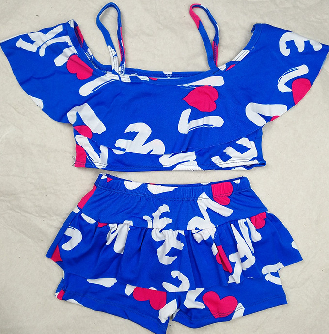 Kids 2 Pieces Swimsuits For Girls Printing Polyester Two Pieces Swim Suit Children Swimwear Hot Spring Bathing Suit Girl Bikini, Blue
Kids 2 Pieces Swimsuits For Girls Printing Polyester Two Pieces Swim Suit Children Swimwear Hot Spring Bathing Suit Girl Bikini, Blue