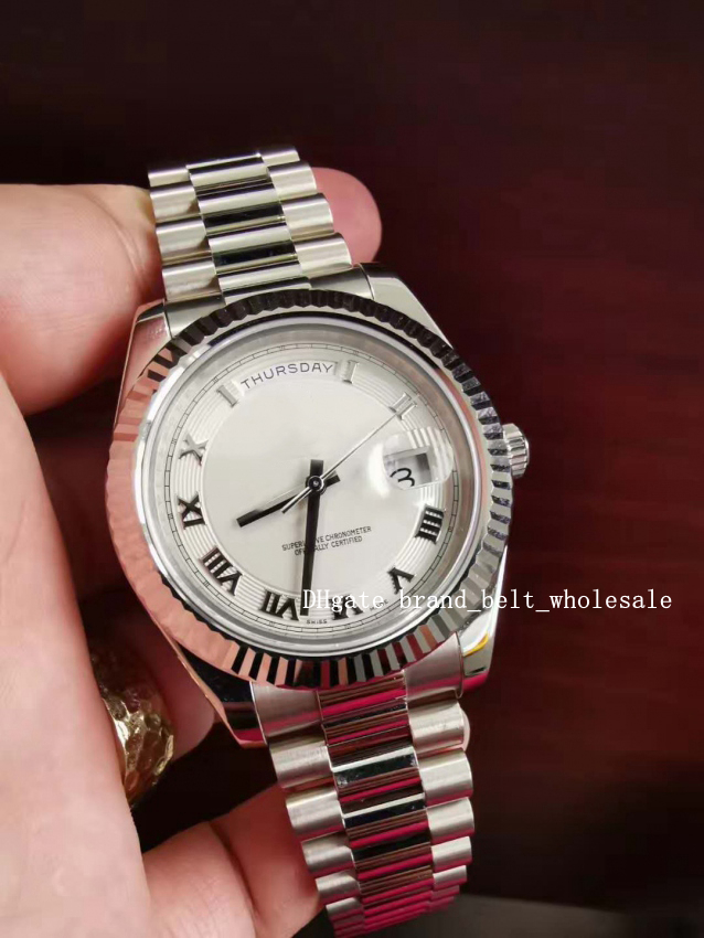 Shopkeeper recommend high quality Asia 2813 Movement Men's Watch 18kt Date II Silver Roman Dial Diamond 218239 126334 men's watch
Shopkeeper recommend high quality Asia 2813 Movement Men's Watch 18kt Date II Silver Roman Dial Diamond 218239 126334 men's watch