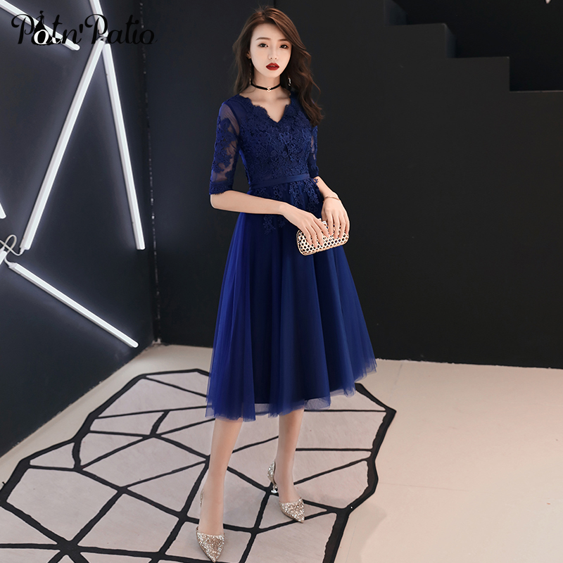 Royal Blue Medium Long Evening Gowns With Half Sleeves Appliques A-line -length Plus Size Mother Of The Groom Dresses 2020, Navy blue
Royal Blue Medium Long Evening Gowns With Half Sleeves Appliques A-line -length Plus Size Mother Of The Groom Dresses 2020, Navy blue
