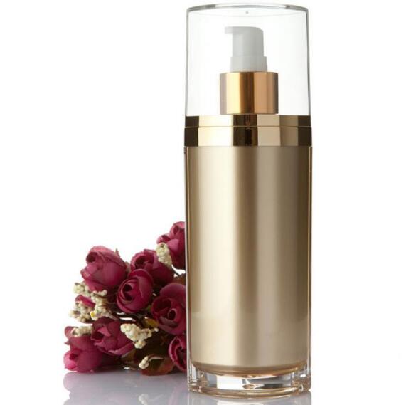 15/30/60/120ml Gold skin care bottle plastic acrylic cream lotion Pump Bottles 15g 30g 50g Cream jar cosmetics container
