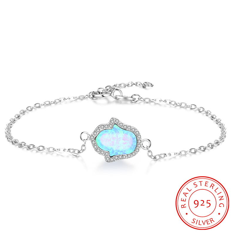 fashion good quality blue opal gemstone solid 925 sterling silver chain European hamsa hand fatima 925 silver cz bracelet women jewellry
fashion good quality blue opal gemstone solid 925 sterling silver chain European hamsa hand fatima 925 silver cz bracelet women jewellry