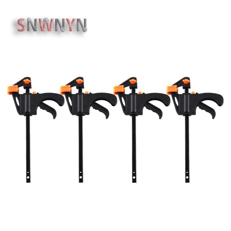 1/4pcs Woodworking F Clamps 4 inch F Clamps Clip Grip Quick Ratchet Release Woodworking DIY Hand Tool Kit
1/4pcs Woodworking F Clamps 4 inch F Clamps Clip Grip Quick Ratchet Release Woodworking DIY Hand Tool Kit