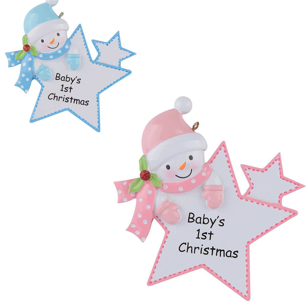 Maxora Personalized Baby First Christmas Ornaments Blue Boy Pink Girl Star As Craft Souvenir For Natal Baby Gifts
Maxora Personalized Baby First Christmas Ornaments Blue Boy Pink Girl Star As Craft Souvenir For Natal Baby Gifts
